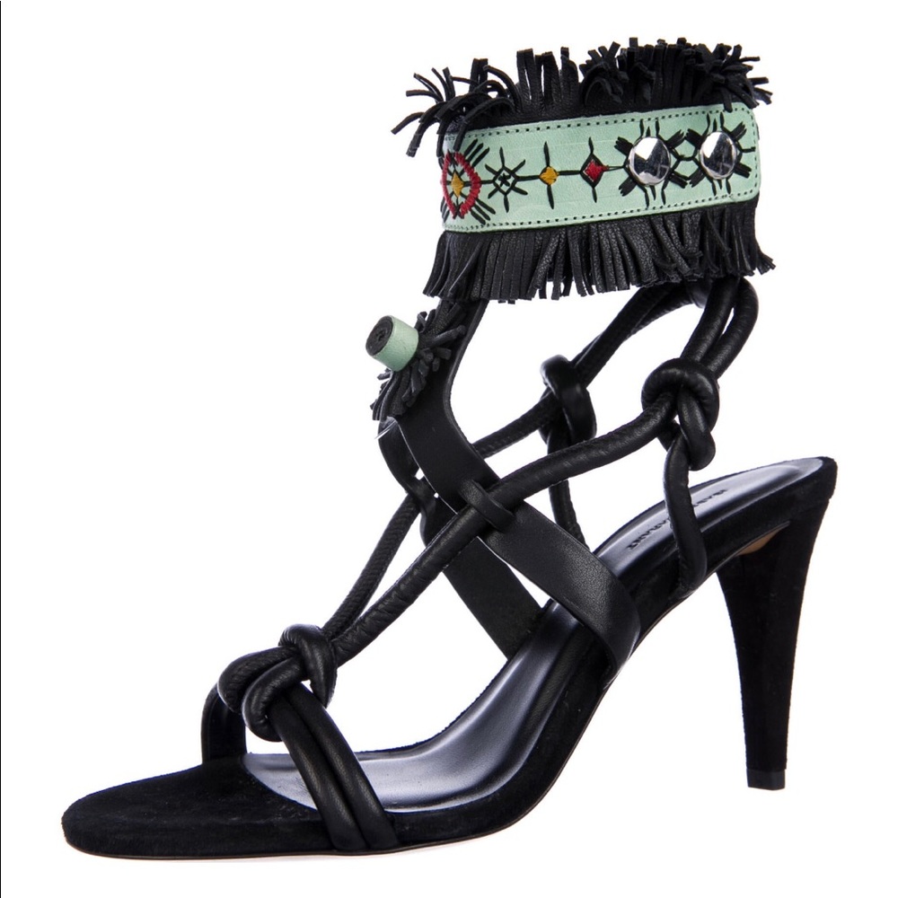 Isabel Marant Leather Fringe Heel